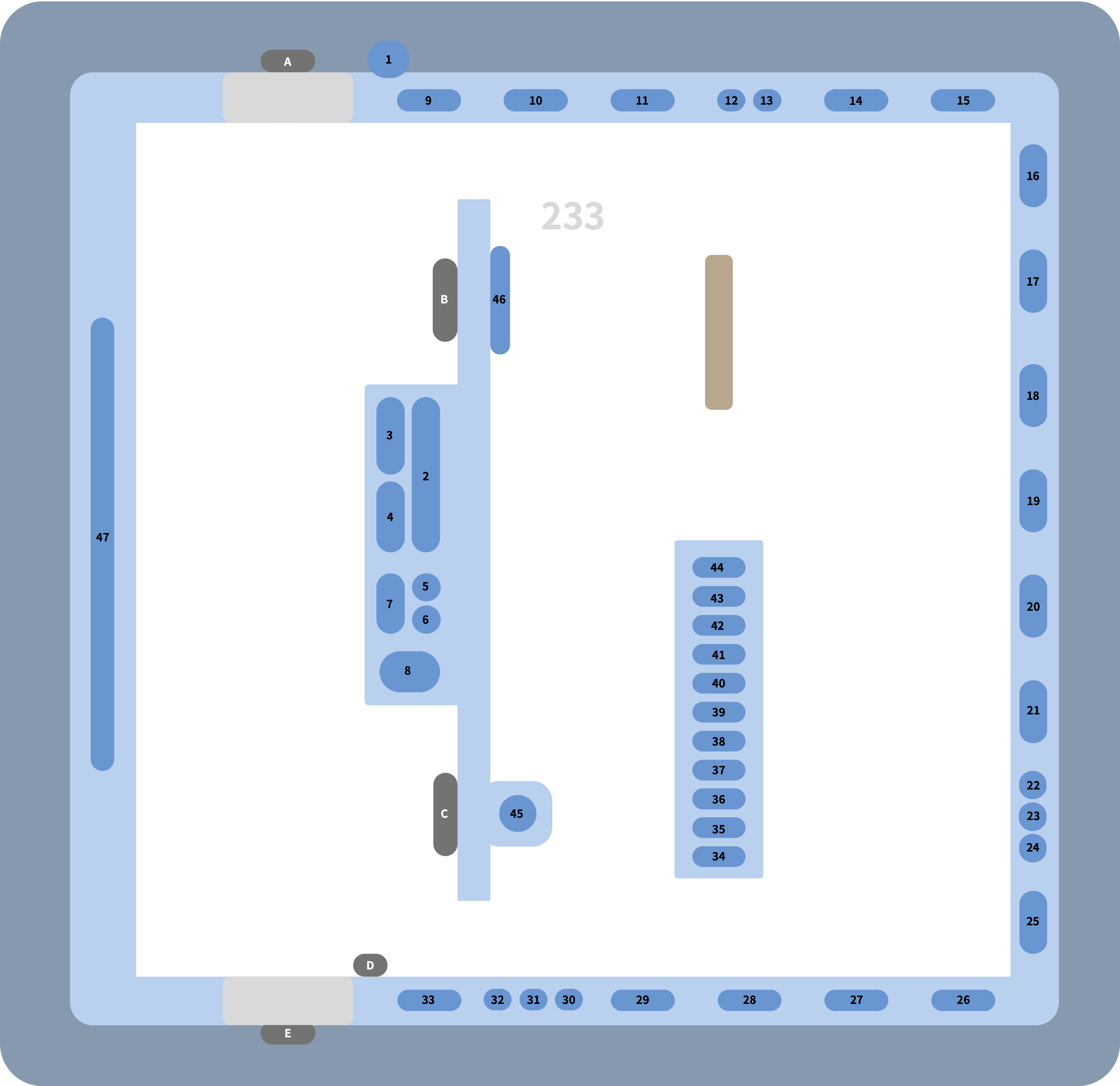 Korean Gallery floor plan